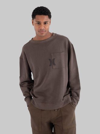 Hurley Hurley Craft Pocket Crew 2.0 Jersey marr&oacute;n