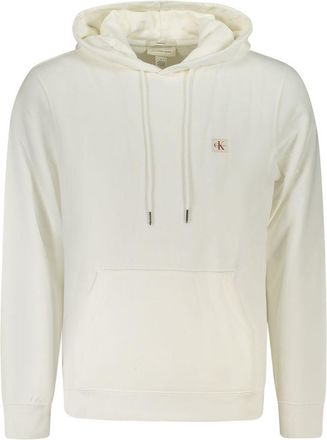 Calvin Klein White Cotton Mens Hoodie