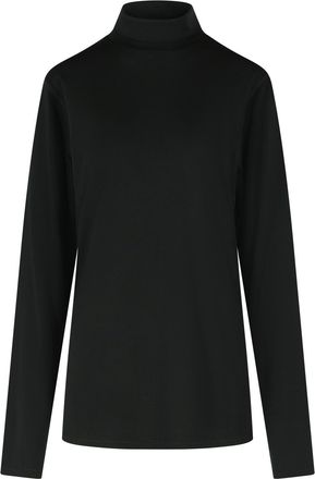 Rier Black Polar High-Neck Virgin Wool Sweater