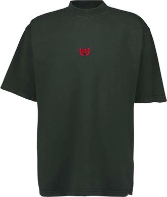 Balenciaga Dark Green Logo T-Shirt