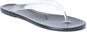 Matisse Footwear Olsen Flip Flop in Clear/Black at Nordstrom, Size 6