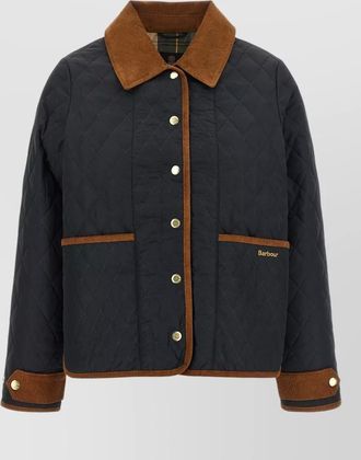 Barbour quilted single breasted coat