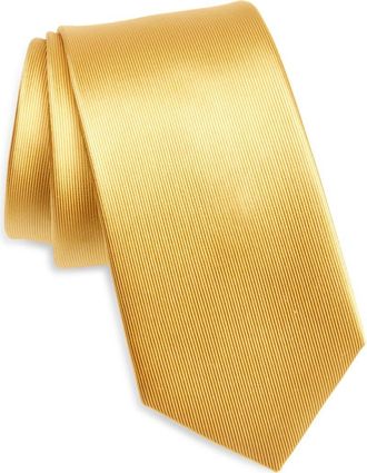 Duchamp Solid Silk Tie in Yellow at Nordstrom Rack