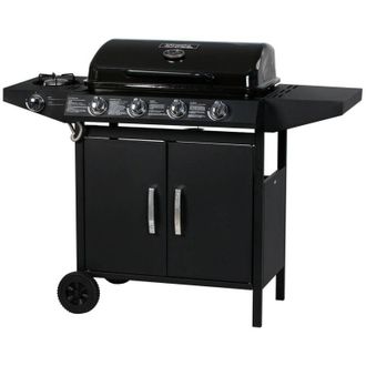 Habitat et Jardin Habitat Et Jardin - Barbacoa A Gas festa 5 - 5 Quemadores (1 Lateral) - 12.9 Kw - Negro