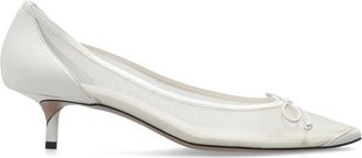 Jacquemus Tourni Schoenen met Hak - Dames - Pumps - Wit - 37 EU - Leer - Schoenen