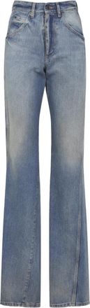Maison Margiela 5 Pockets Pants - Dames - Flared Jeans - Blauw - W26 - Katoen - Jeans