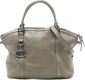 Gucci Pre-owned Leren Handtas - Dames - Vintage Handtas - Bruin - ONE Size - Leer - Vintage