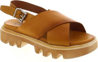 Miz Mooz Womens Pacific Leather Sandal In Ochre
