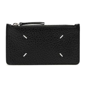 Maison Margiela Signature Stitch Zip Pocket Card Holder