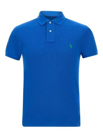 Polo Ralph Lauren Polo Pony-embroidered polo shirt - men - Cotton - M - Blue