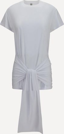 Toteme T-shirt in jersey con nodo drappeggiato in vita Woman M