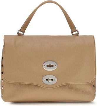 Zanellato Postina Leren Handtas - Dames - Handtassen - Beige - ONE Size - Leer - Tassen