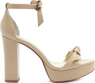 Alexandre Birman 120mm Mabeleh heeled sandals - women - Leather/Leather/Rubber/Calf Leather - 38.5 - Neutrals