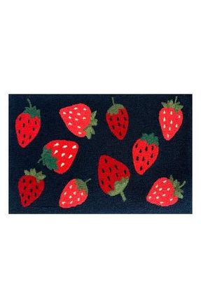R16 Home Strawberry Toss Door Mat in Indigo Red at Nordstrom Rack, Size 30X48