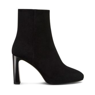 Stuart Weitzman Babette Platform Zip Bootie - female - Stuart Weitzman - Heeled Boots - Black - 5 1/2 UK - Shoes
