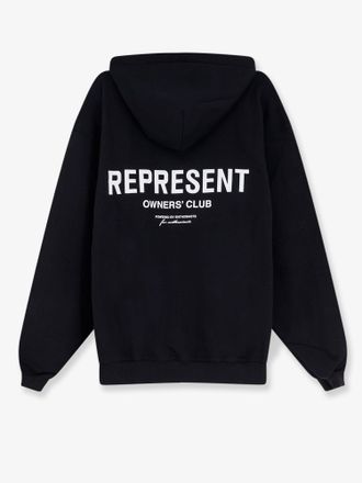 Represent Mens Hooded Cotton Sweatshirt Black Sweatshirts Sweater