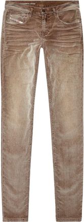 Diesel 2019 D-Strukt 068JF slim-cut jeans - men - Cotton/Polyester/Elastane - 29/32 - Brown