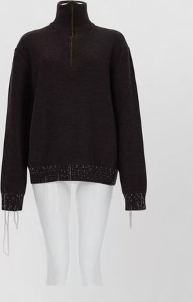 Maison Margiela wool quarter zip sweatshirt