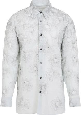 Dries Van Noten Croom EMB Shirt - Heren - Casual Overhemden - Veelkleurig - M - Katoen - Overhemden