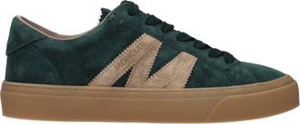 Moncler M&oacute;naco 2 Hombress Zapatillas Ante Verde/Verde Oscuro