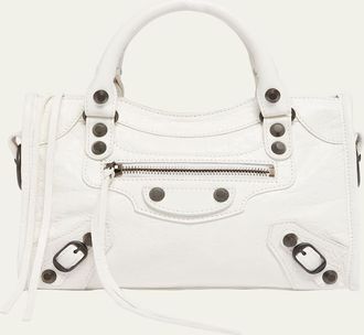 Balenciaga Le City Mini Leather Top-Handle Bag
