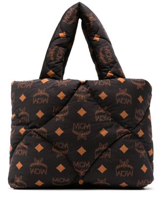 MCM Borsa tote M&uuml;nchen con monogramma - Nero