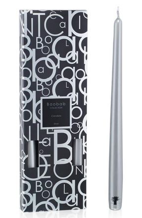 Baobab Candela 4-Pack Candlestick in Silver at Nordstrom