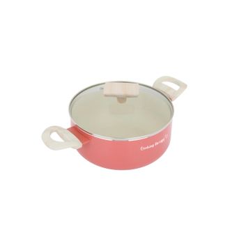 KASANOVA Casseruola 20 cm corallo Cooking Therapy con coperchio