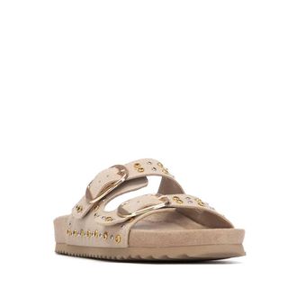 Xti Womens Suede Double Strap Buckle Sandals