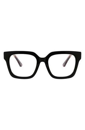 Oscar De La Renta 51mm Square Reading Glasses in Black at Nordstrom Rack, Size +2.50