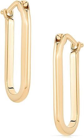Thatch Nadine Elongated Hoop Earrings in 14K Gold Plated at Nordstrom