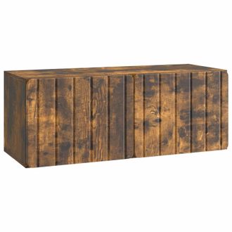 vidaXL Mueble Para Tv De Pared Roble Ahumado 78,5 X 31 X 30 Cm Vidaxl