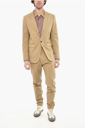 Dsquared2 Abito 2 Bottoni in Cotone Stretch Revers A Lancia taglia 52