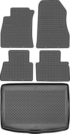 OEM Juego De Alfombrillas De Goma Para Coche Y Maletero Para Nissan Juke I Crossover (2011-2019)
