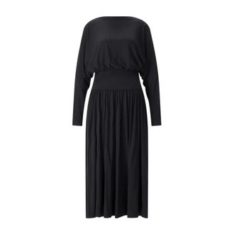 Toteme Midi Dresses, female, Black, Size: L Midi Dress