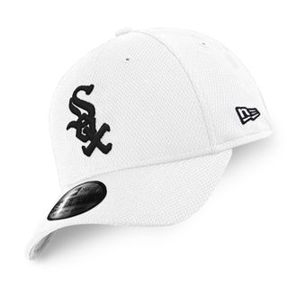 New Era Chicago White Sox MLB Diamond Era White Black 39Thirty Stretch Cap