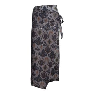 Bazar Deluxe Bazar Deluxe, Midi Skirts, female, Gray, Size: XS Wrap Skirt