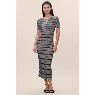 Rebecca Taylor Laine Sweater Dress in Black Multi at Nordstrom, Size Medium