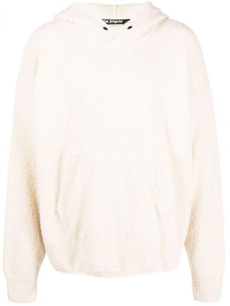Palm Angels Hoodie met palmprint - Beige