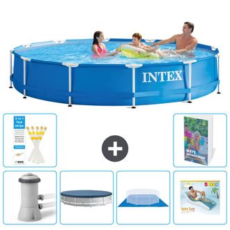 Intex Piscina Con Estructura Redonda - 366x76 Cm - 7-piezas S322