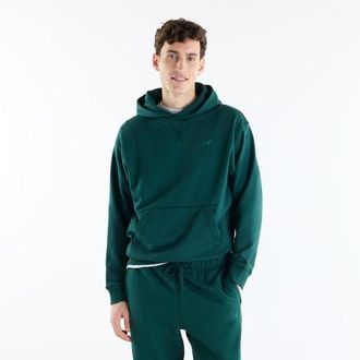 New Balance Uomo Athletics French Terry Hoodie in Verde, Taglia 2XL