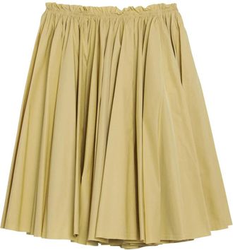 Ami Midi Corolla Rok - Dames - Korte rokken - Groen - 2XS - Katoen - Rokken