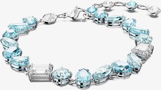 Swarovski Gema Blue Mixed Cuts Rhodium Plated Bracelet 5666018