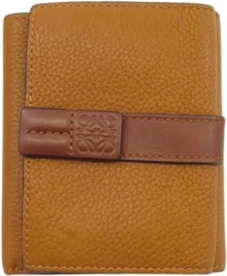 Loewe Pre-owned Wallets, female, Brown, Size: ONE SIZE Pre-owned Leather Wallet