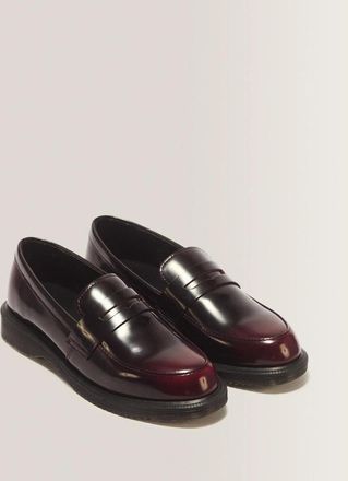 Dr. Martens Temara 41360600 Loafers Womens Cherry Red Leathe Shoes ZOGG3693