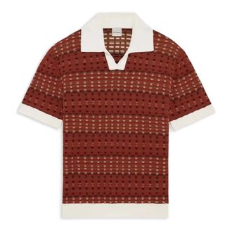 Dr&ocirc;le de Monsieur V-neck Knitwear, male, Multicolor, Size: XL Polo Maille Coogie