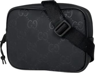 Gucci Pre-owned Vintage Shoulder Bag - Dames - Vintage Schoudertas - Zwart - ONE Size - Leer - Vintage