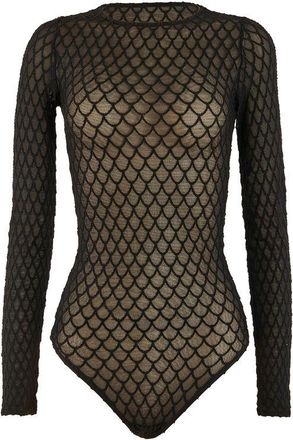 Wolford Velvet Net Illusion Str. Body