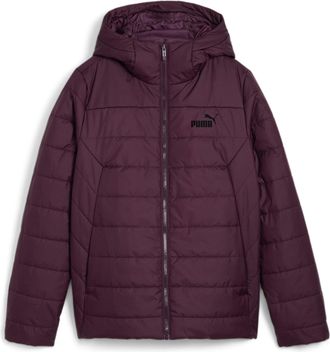 Puma Winterjacke PUMA ESS HOODED PADDED JACKET, Damen, Gr. S, lila (midnight plum), Taft, Obermaterial: 100% Polyester, unifarben, regular fit normal, Jack