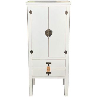 Wanderlust Deco Wanderlust Deco - Armario De Madera 2 Cajones 2 Puertas 60x30x142h Cm